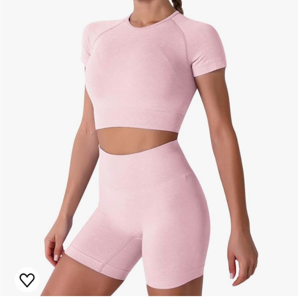 Two Piece Pink Workout Set